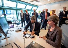 Il presidente della Camera Roberto Fico visita la sede della Società informatica del notariato