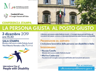 L’inclusione lavorativa delle persone con disabilità in Italia.
