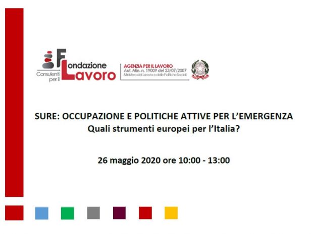 Occupazione e politiche attive per l'emergenza: quali strumenti europei?