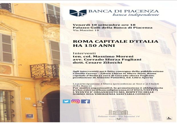 Banca di Piacenza. 150 anni di Roma Capitale