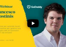 Ripartono i GoWebinar di GoDaddy: il 28 settembre, Francesco Agostinis parlerà di Facebook per aziende locali