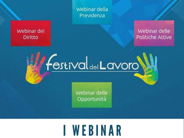 Aperte le iscrizioni ai webinar del Festival del Lavoro