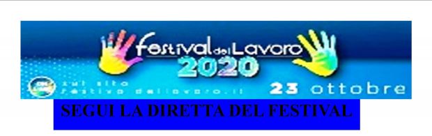 ONLINE IL PROGRAMMA DEL FESTIVAL DEL LAVORO 2020