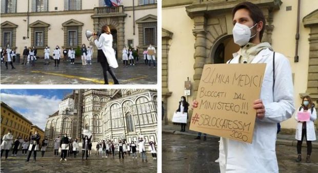 Specializzandi in piazza. La vita di 24mila medici è ostaggio del Ministero