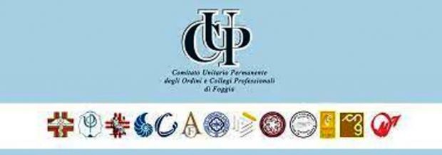 Il Cup Foggia ospiterà tutti gli ordini professionali. Nasce il Comitato Unitario Permamente degli Ordini e Collegi Professionali.