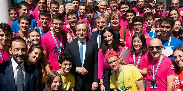 Draghi al Meeting di Rimini: 'L'Italia è un grande Paese, invito tutti ad andare a votare'