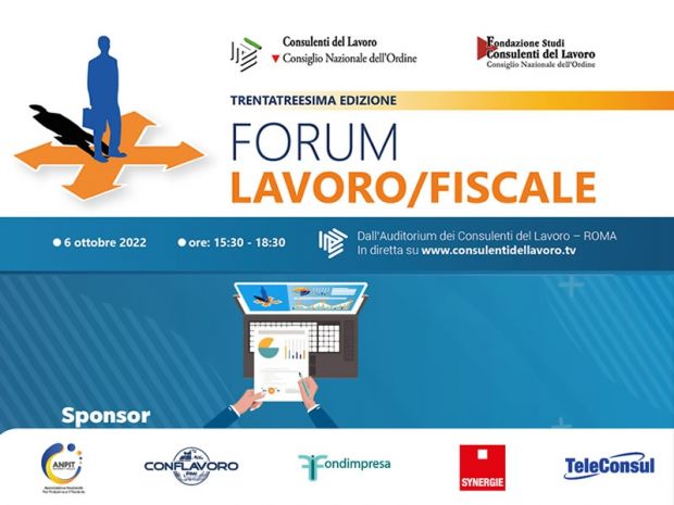 Al via il 33° Forum Lavoro/Fiscale