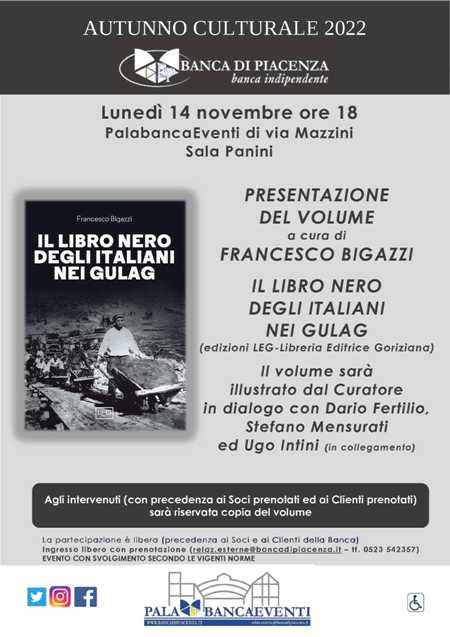 Oggi in Sala Panini la presentazione del volume “Il libro nero degli italiani nei gulag”