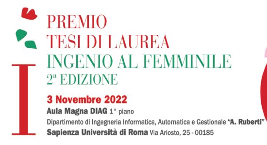 Si è tenuto giovedì scorso l’atto conclusivo dell’evento “Premio Tesi di laurea Ingenio al femminile”.