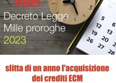 Ecm. Proroga di un anno dell’obbligo formativo per Medici, Infermieri, Professioni Sanitarie e Ostetriche.