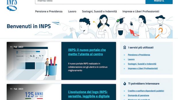 Sul nuovo sito Inps 792 milioni di accessi all'anno