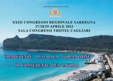 Da oggi a Cagliari il XXIII Congresso Regionale dei Consulenti del Lavoro della Sardegna
