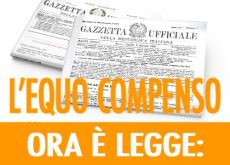 L’EQUO COMPENSO È LEGGE