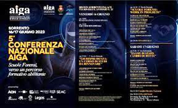 Conferenza Nazionale Aiga sulle Scuole Forensi