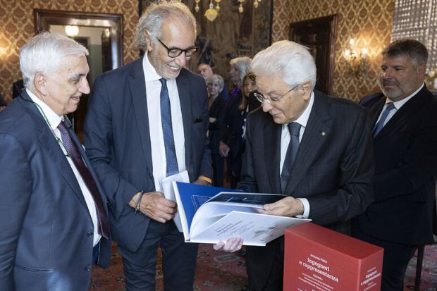 I presidenti degli ingegneri e degli architetti al Quirinale