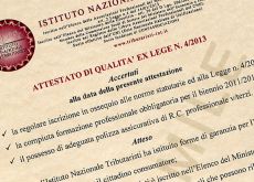 L’attestato di qualità e di qualificazione professionale è una garanzia per l’utenza