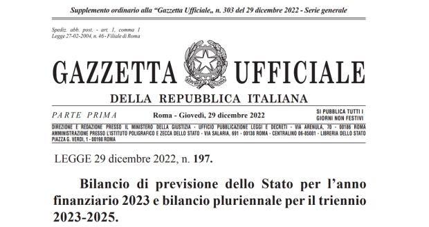 IL BILANCIO ARRIVATO ALLE CAMERE È QUELLO USCITO DA PALAZZO CHIGI?