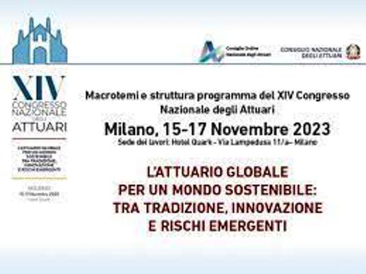 Da oggi al 17 novembre a Milano il congresso nazionale degli attuari
