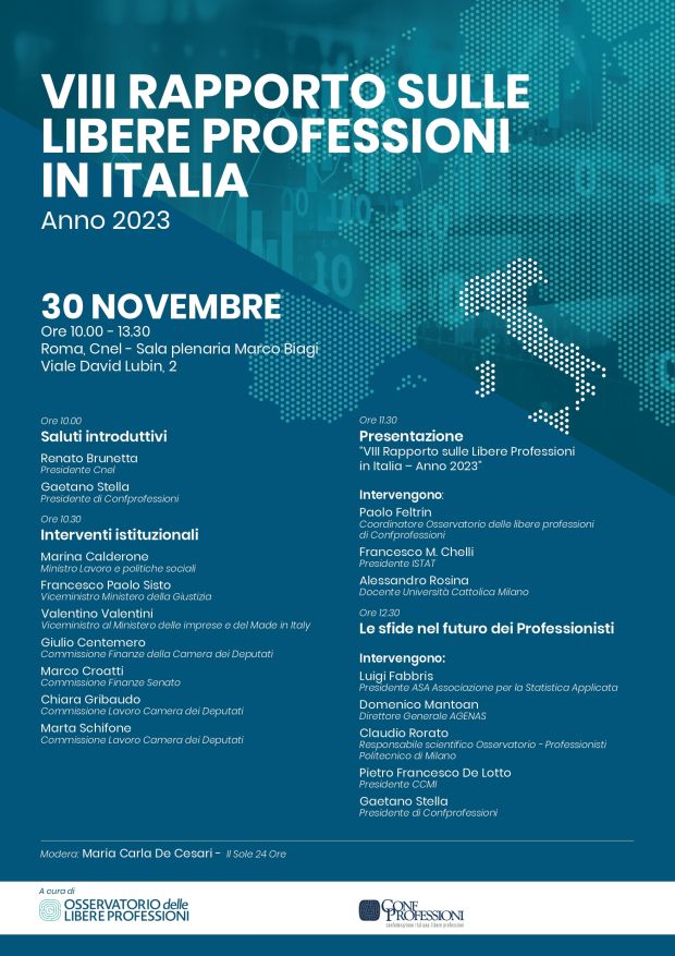 VIII rapporto sulle libere professioni in italia