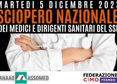 MARTEDÌ 5 DICEMBRE I MEDICI IN SCIOPERO