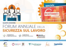 Torna l’appuntamento con il Forum annuale della sicurezza sul lavoro