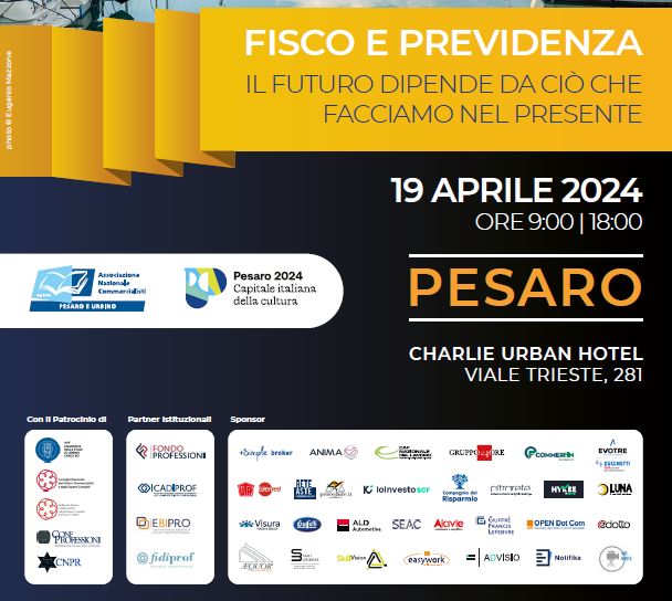 L’Associazione nazionale commercialisti si riunisce a Pesaro per parlare di riforma fiscale