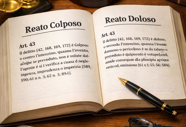 delitto non colposo o doloso