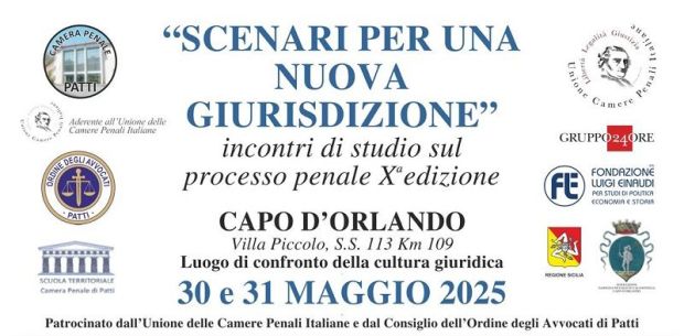 Il Convegno di Villa Piccolo compie dieci anni Il 30 e 31 maggio torna l’appuntamento con “Scenari per una nuova giurisdizione”.