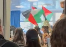 Blitz pro-Pal in aula, interrotta la lezione nell’Ateneo di Pisa