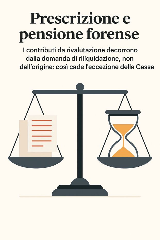 PRESCRIZIONE E PENSIONE FORENSE