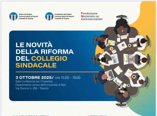 Collegio sindacale, le riforma: Fondazione Commercialisti a convegno
