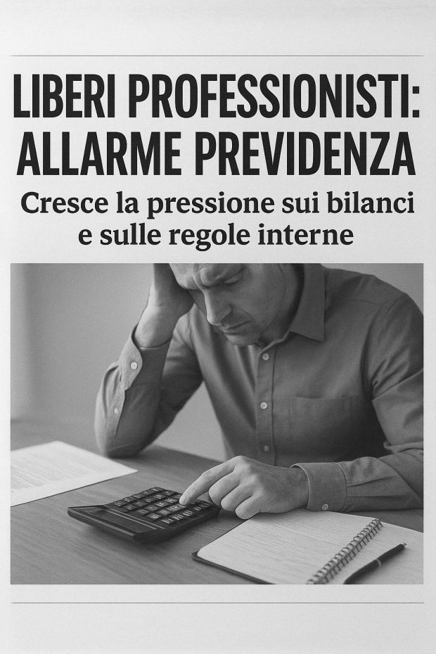 LIBERI PROFESSIONISTI: ALLARME PREVIDENZA