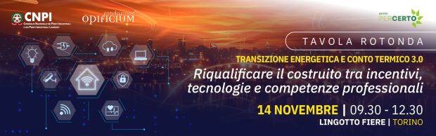 Periti industriali, evento oggi a Torino sul conto termico