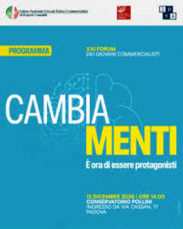 Domani a Padova il Forum dei Giovani Commercialisti
