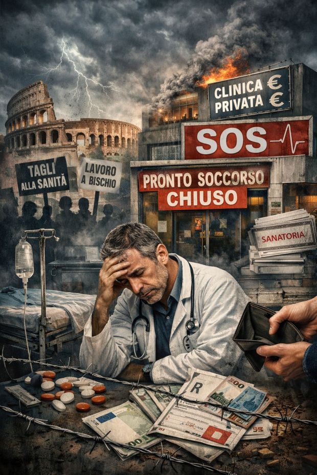 Sanità rotta al buio