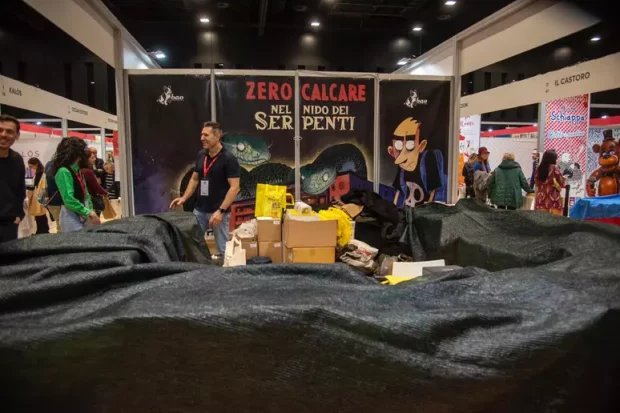 La protesta a Più Libri Più Liberi