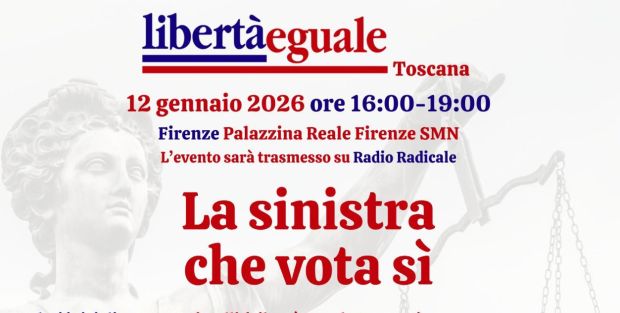 Oggi in piazza a Firenze la sinistra che dice sì