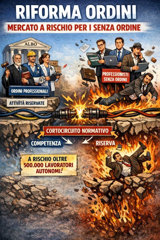 RIFORMA ORDINI, MERCATO A RISCHIO PER I SENZA ORDINE