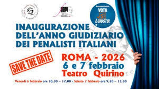 Inaugurazione dell'anno giudiziario dei penalisti italiani.