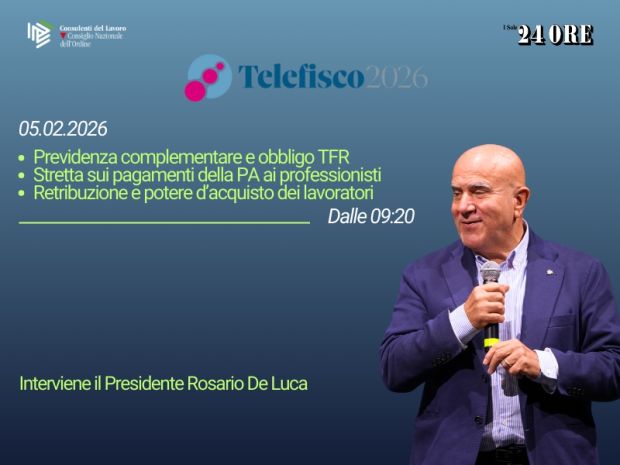 Il Presidente De Luca a Telefisco 2026