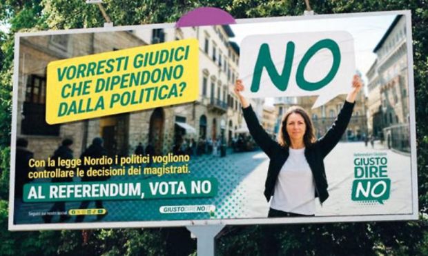 Una pm di Roma indaga davvero sui manifesti per il No