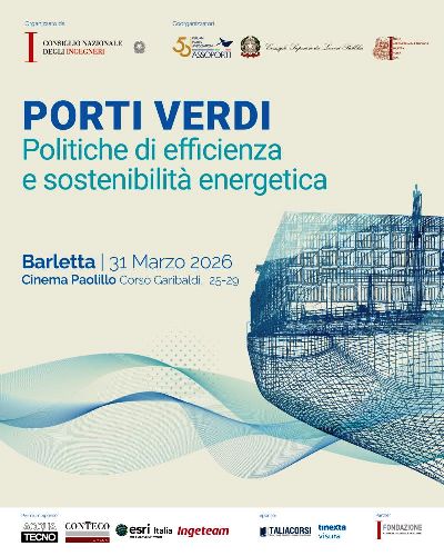 Porti Verdi: politiche di efficienza e sostenibilità energetica. anizzato dal CNI, in collaborazione con Assoporti, Csllp e Ordine degli Ingegneri di Bat