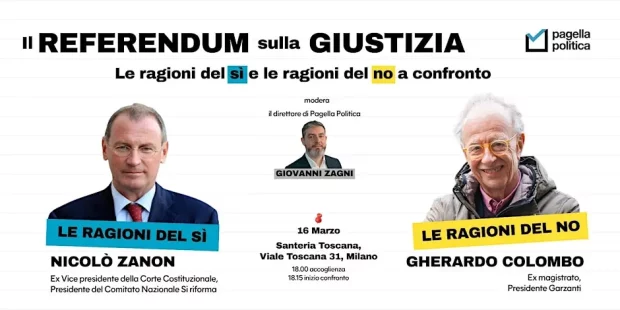Sì e No a confronto sulla riforma della giustizia
