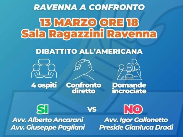 Ravenna: il confronto pubblico sul referendum