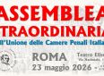 Assemblea straordinaria Ucpi Roma, 23 maggio 2026