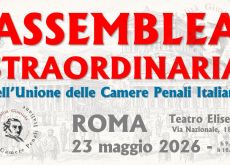 Assemblea straordinaria Ucpi Roma, 23 maggio 2026