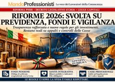 RIFORME 2026: SVOLTA SU PREVIDENZA, FONDI E VIGILANZA