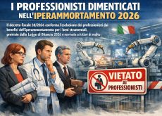 I PROFESSIONISTI DIMENTICATI NELL’ IPERAMMORTAMENTO 2026