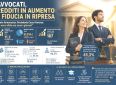 AVVOCATI, REDDITI IN AUMENTO E FIDUCIA IN RIPRESA