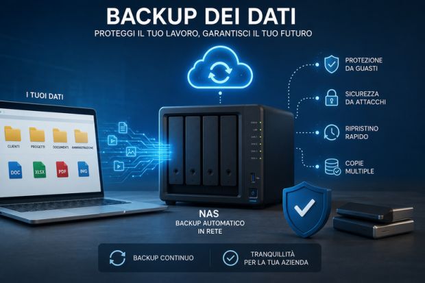 Backup di dati aziendali su NAS: come proteggere il lavoro